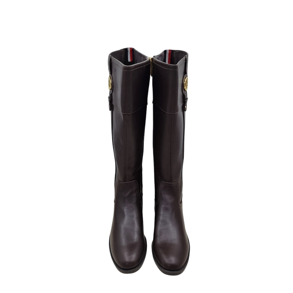Tommy Hilfiger Women's Imina Faux Leather Knee-High Riding Boots - 10 - Picture 4 of 8